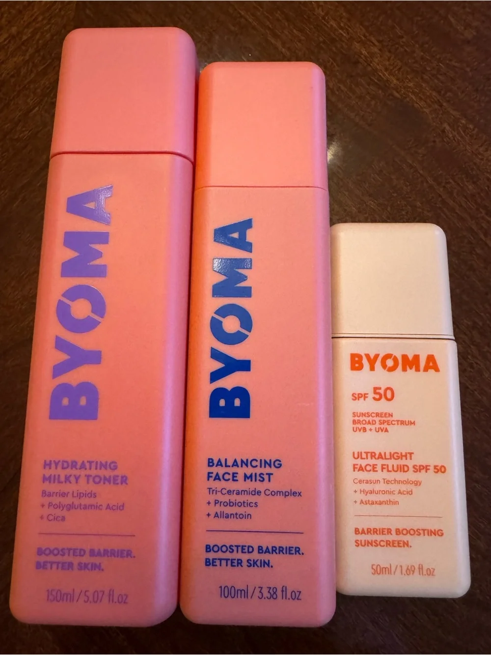 Byoma Bundle and Byoma Sunscreen SPF 50. **NIB and Sealed**